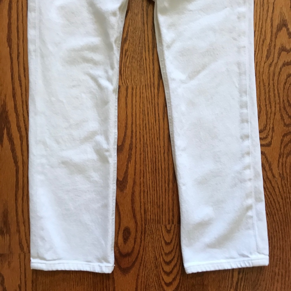 AGOLDE Wilder Jeans Womens 24 White High Rise Straight Leg Stretch Denim Pants - Picture 10 of 14